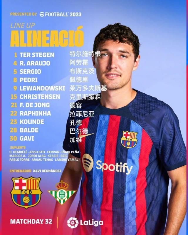 开云体育下载-【西甲】拉菲传射15岁小将替补首秀，巴萨4比0贝蒂斯